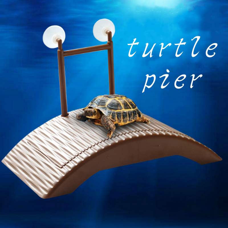 Auto Floating Turtle Platform Reptile Basking Island Aquarium Tank Dock Crawler Climb Toy Reptile House - 6