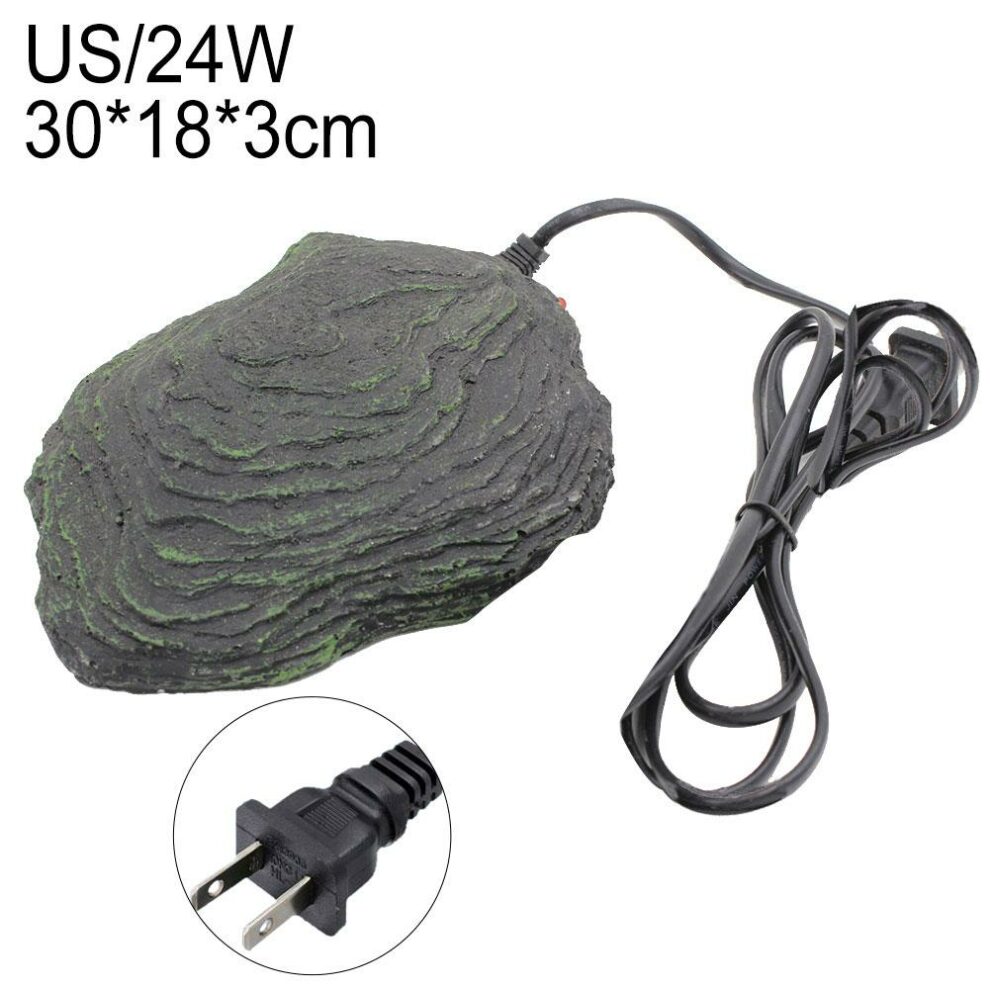 Repticare Resin Reptile Heating Rock With Insulation Cave Branch Free