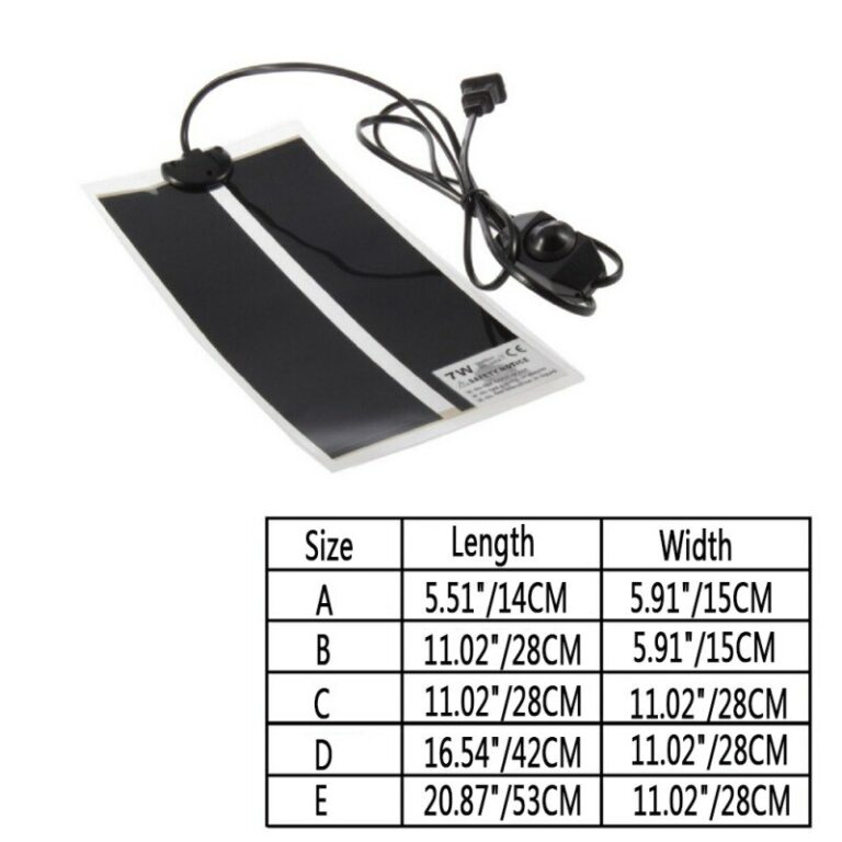 Adjustable Reptile Heating Pad With Temperature Control For Pet