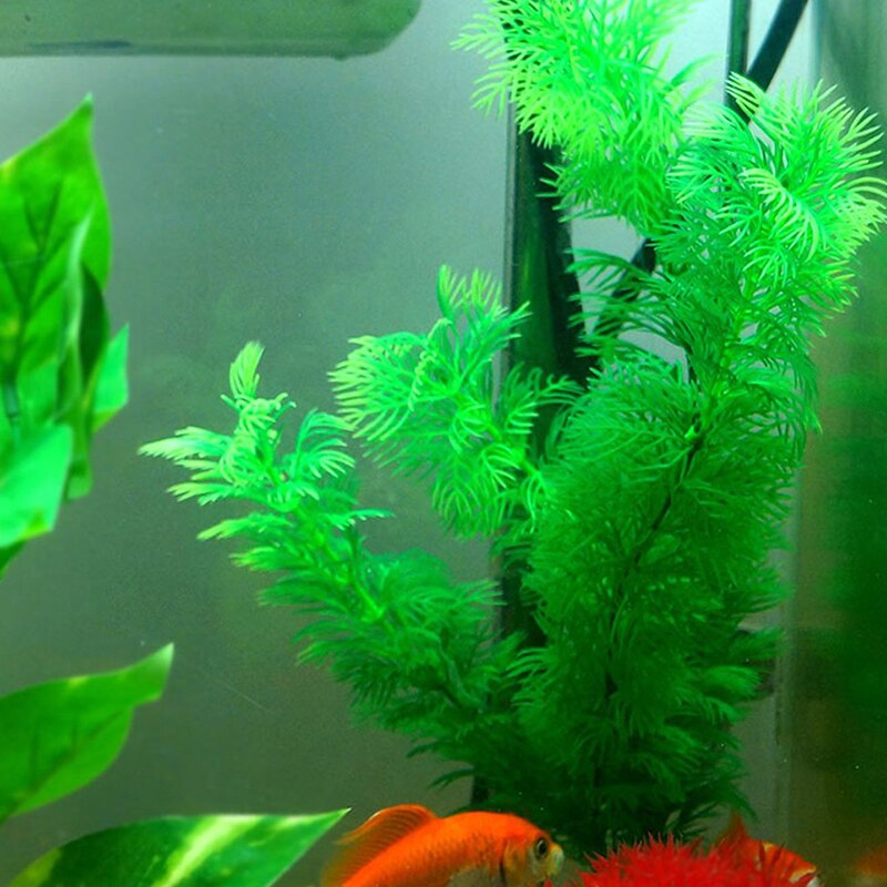 10pcs Plastic Assorted Color Artificial Large Aquarium Plants Fish Tank Decorations Vivid Plant Landscape Decor - 4