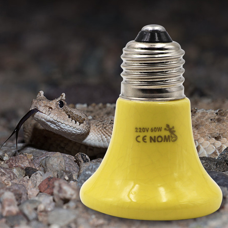 E27 60w90w Infrared Ceramic Pet Heating Lamp Mini Heat Emitter Bulb For Turtles Pet Box Warmer Light - 4