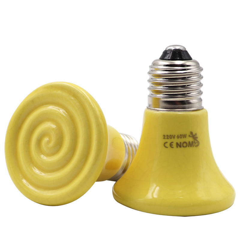 E27 60w90w Infrared Ceramic Pet Heating Lamp Mini Heat Emitter Bulb For Turtles Pet Box Warmer Light - 3