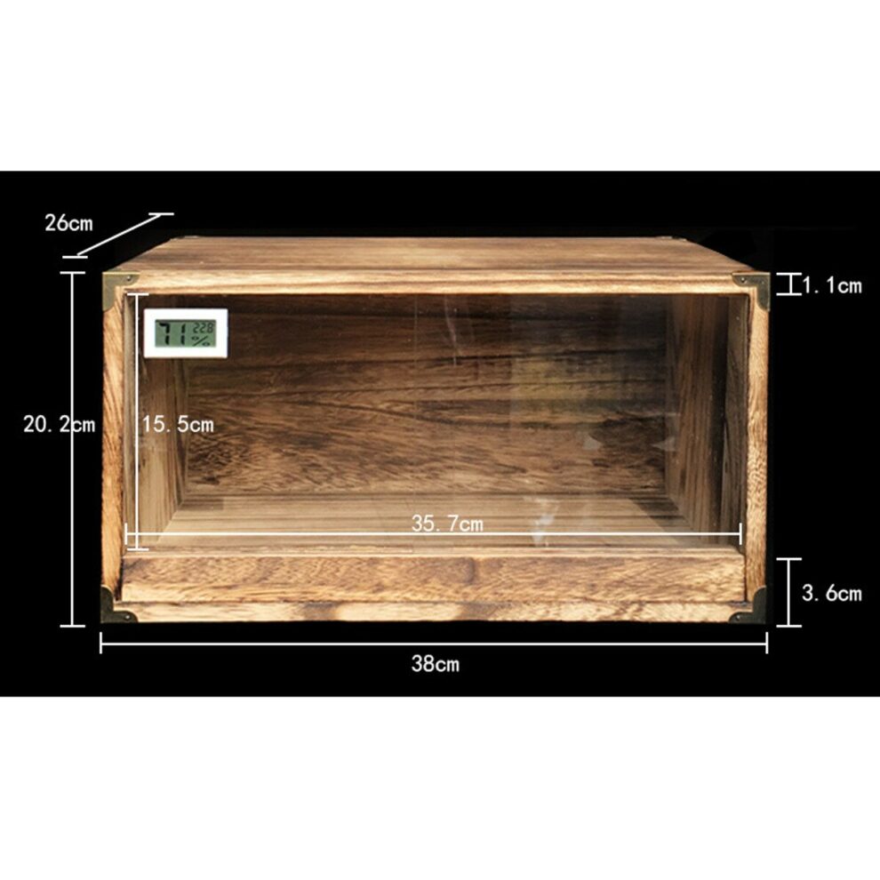 Deluxe Wooden Reptile Terrarium Heated Breeding Cage For Winter Free