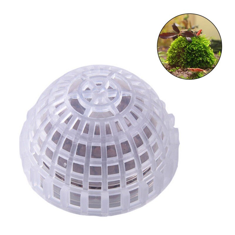 Aquarium Fish Tank Decoration Media Moss Ball Live Plant Filter Crystal Red Shrimp House - 2