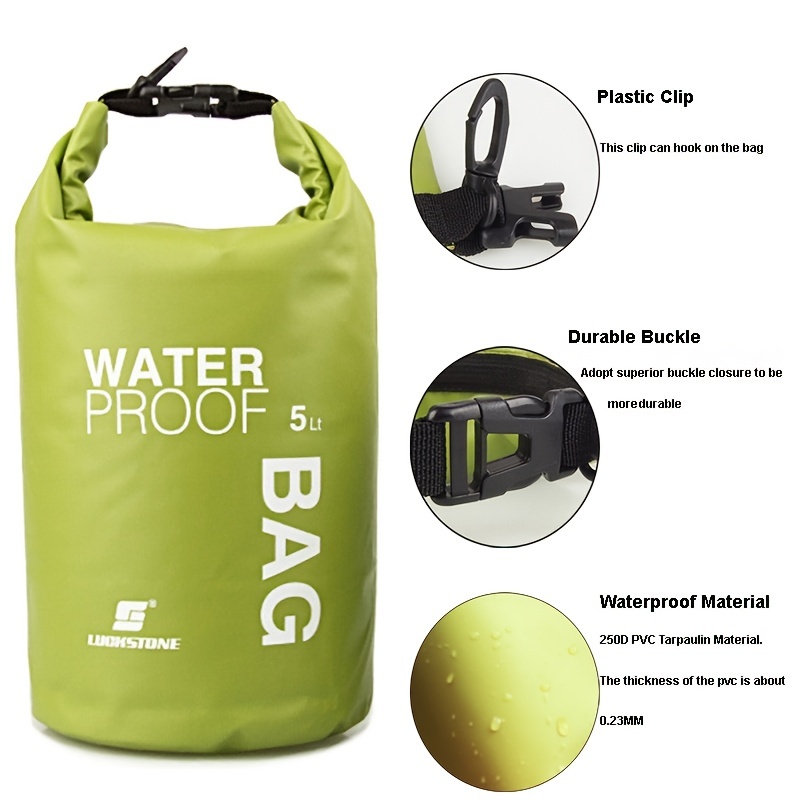 Waterproof Dry Bags For Kayaking Boating Camping Fishing Assorted Colors - 1