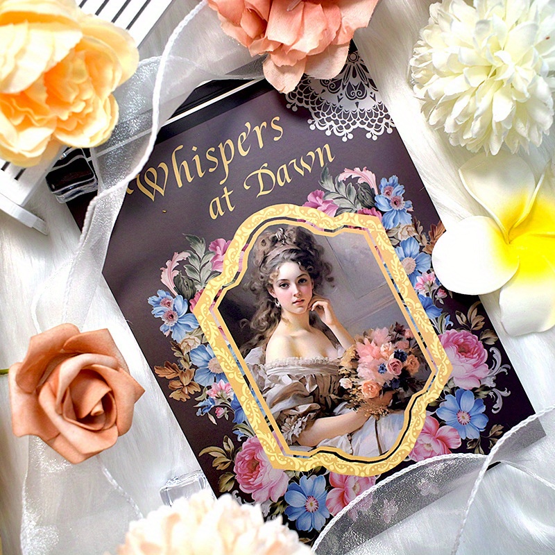 Vintage Travel Character Stickers 20 Sheets Retro Artistic Journal Decor - 6