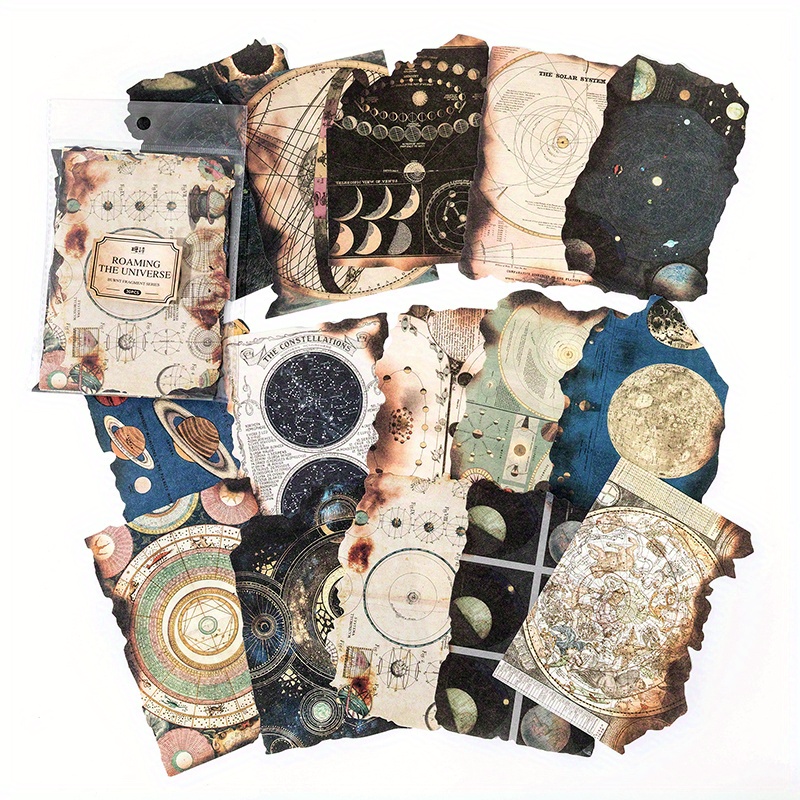 Vintage Burned Scrapbook Paper 30 Sheets For Journals Retro Decor - 12