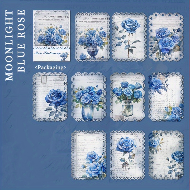 Vintage Rose Lace Edge Scrapbook Paper Diy Craft Journal Decor - 13