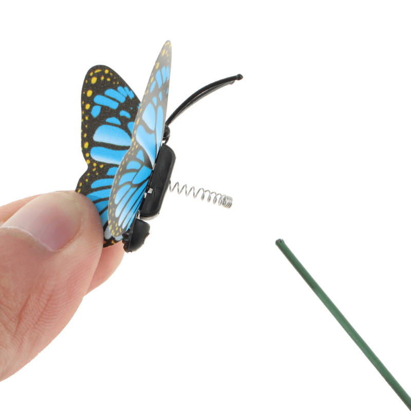 10pcs Colorful Butterfly Garden Stakes Whimsical Outdoor Yard Planter Decor - 9