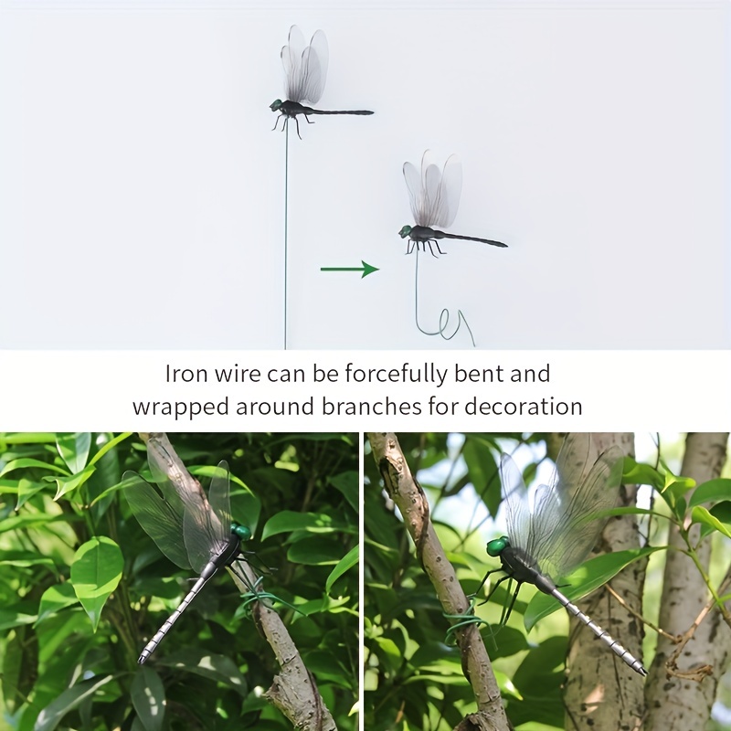 4pcs Colorful Dragonfly Garden Stake Perfect For Fall Halloween Thanksgiving Decor - 7