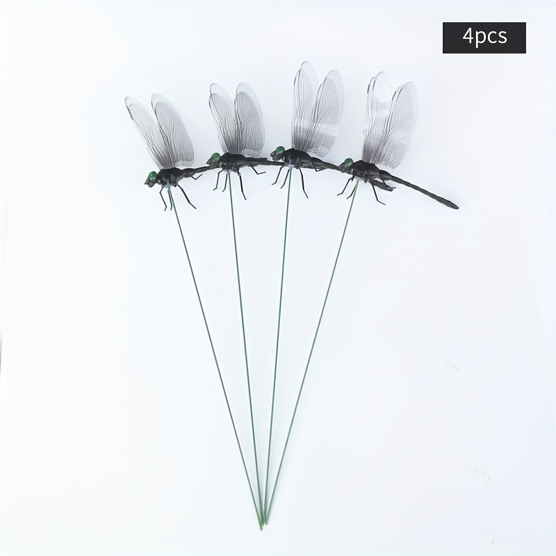 4pcs Colorful Dragonfly Garden Stake Perfect For Fall Halloween Thanksgiving Decor - 10