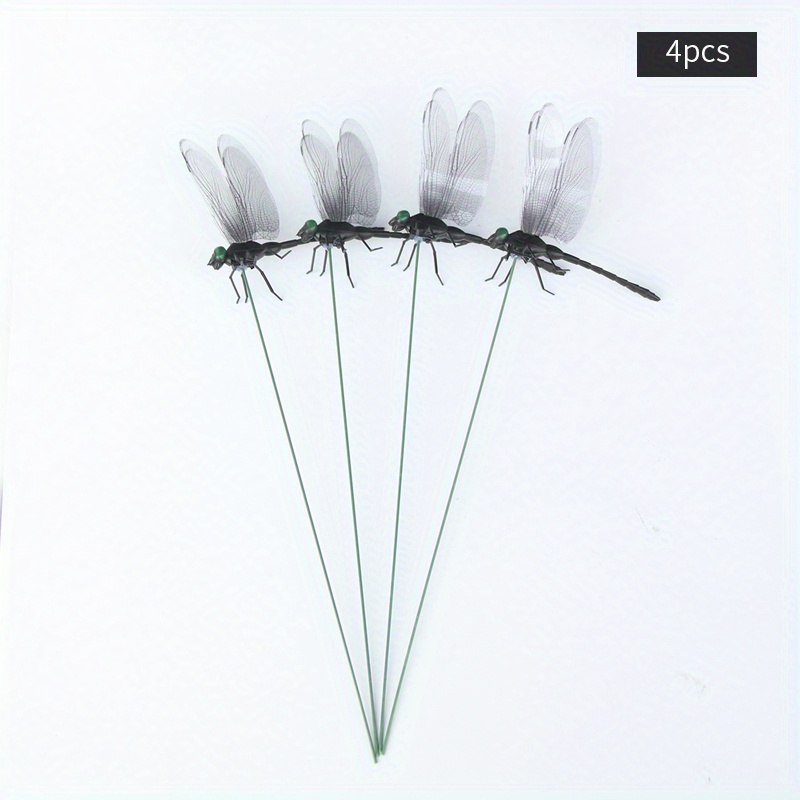 4pcs Colorful Dragonfly Garden Stake Perfect For Fall Halloween Thanksgiving Decor - 11