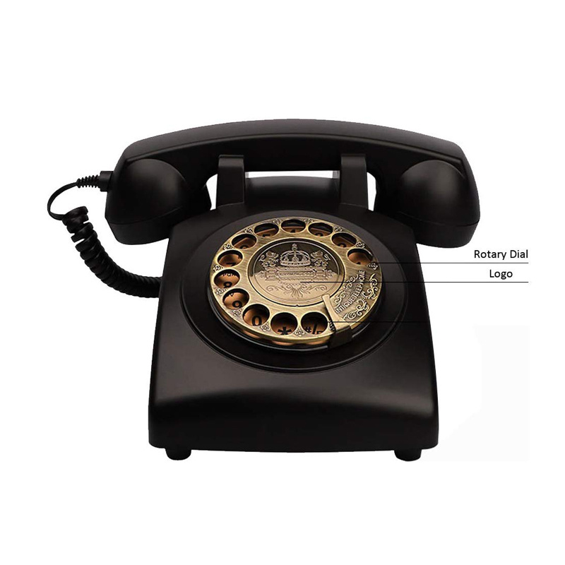 Vintage 1930s Rotary Dial Antique Corded Landline Telephone Home Office Decor - 4