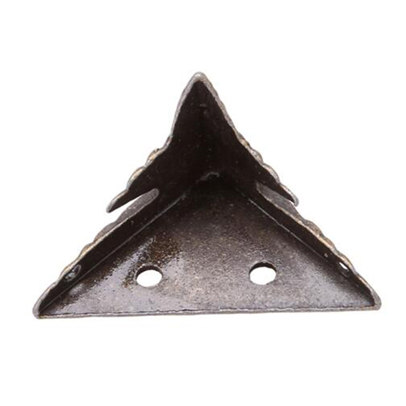Vintage Bronze Box Feet Antique Zinc Alloy Corner Protectors 4pcs - 4