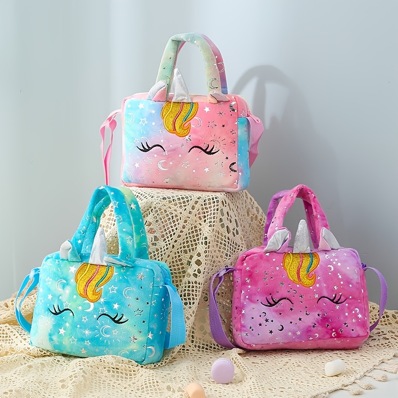Colorful Tie Dye Unicorn Messenger Bag Perfect Gift For Girls - 1
