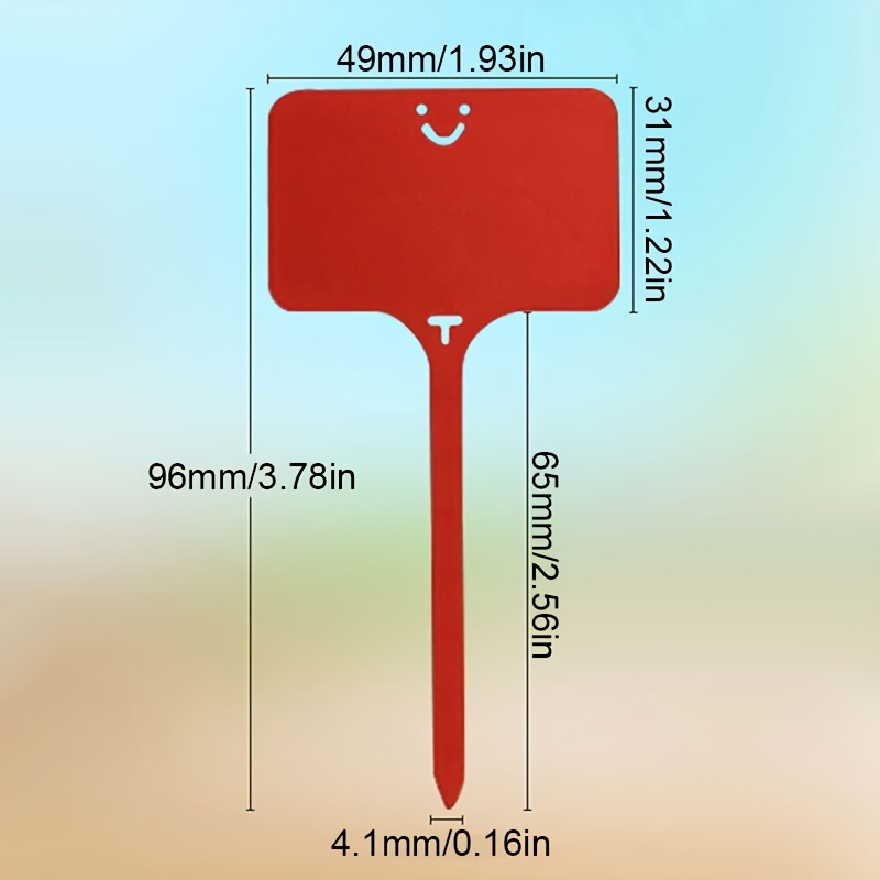 100pcs Tshaped Plant Tags With Watermark Pen For Garden Identification - 5