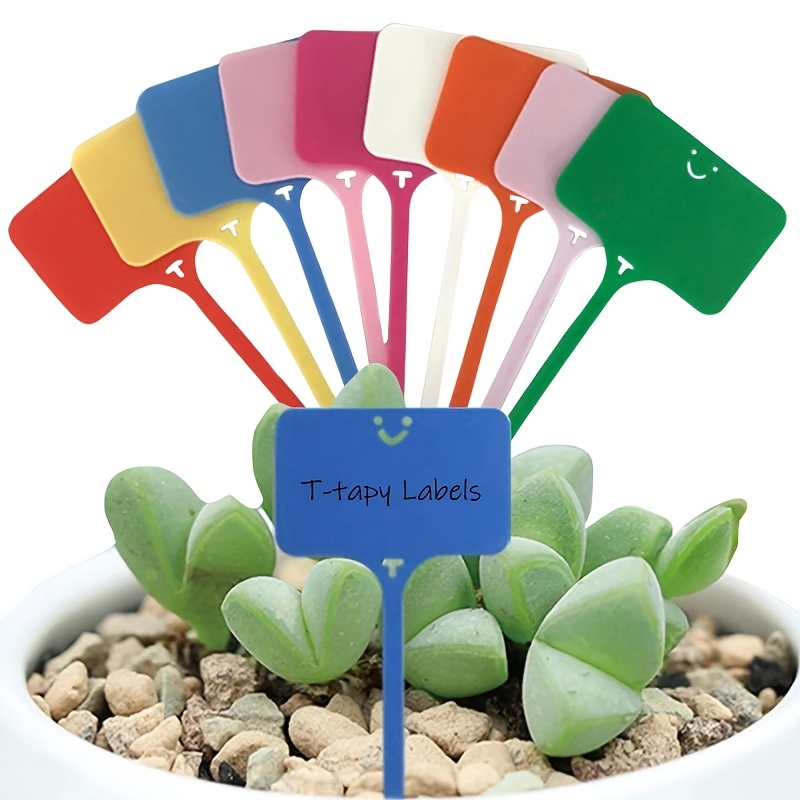 100pcs Tshaped Plant Tags With Watermark Pen For Garden Identification - 10
