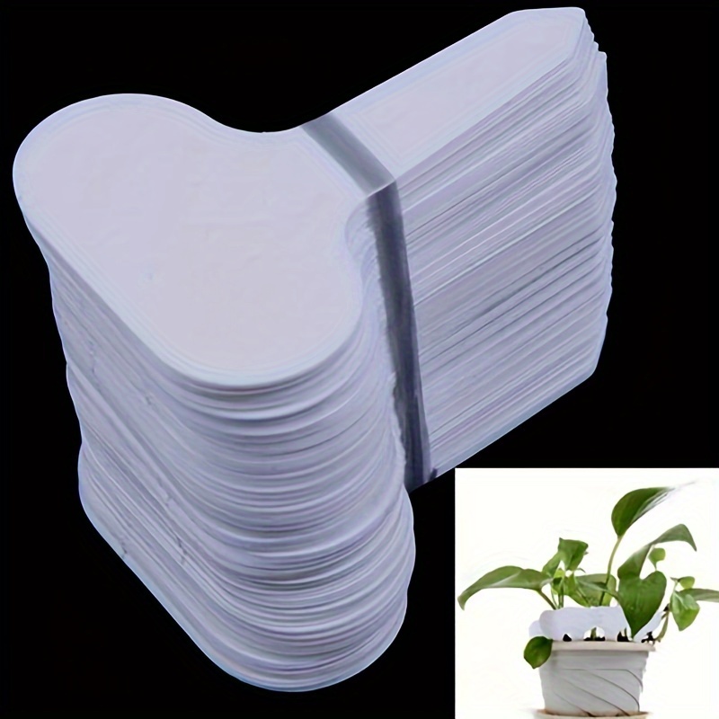 100pack Durable White Plant Markers Weatherproof Reusable Garden Tags - 6