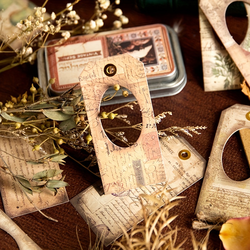 24 Vintage Plant Bookmarks Artistic Tassel Markers Perfect Bookworm Gift - 6