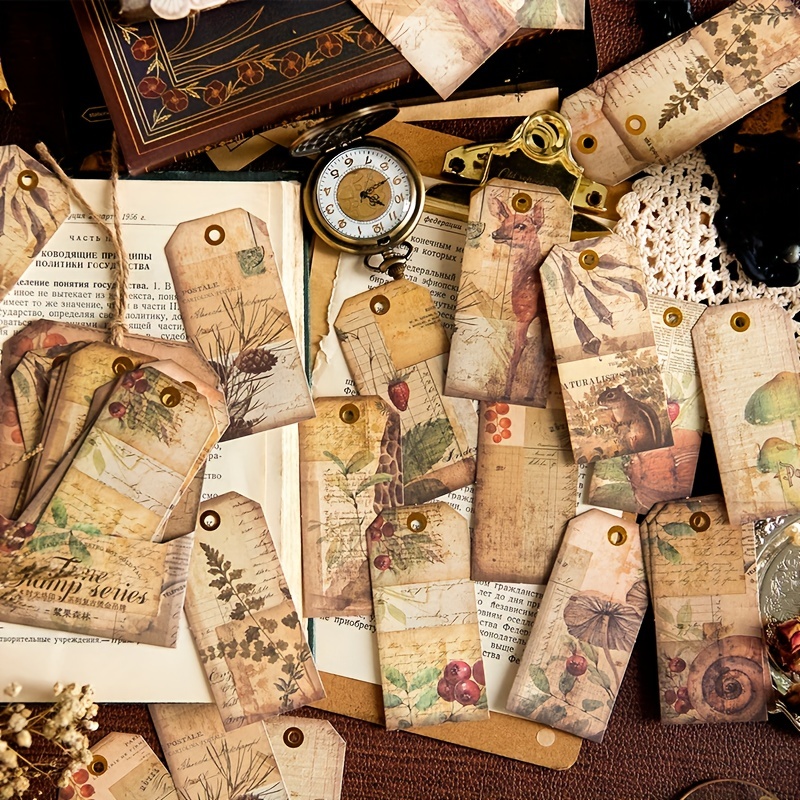 24 Vintage Plant Bookmarks Artistic Tassel Markers Perfect Bookworm Gift - 7