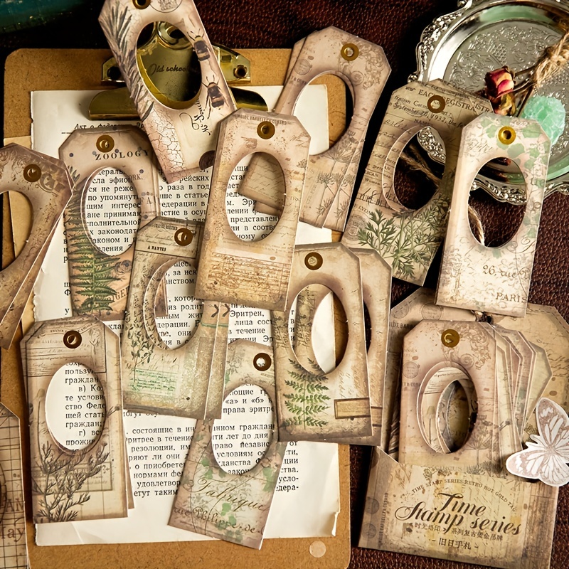 24 Vintage Plant Bookmarks Artistic Tassel Markers Perfect Bookworm Gift - 8