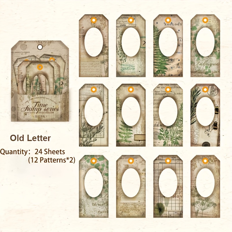 24 Vintage Plant Bookmarks Artistic Tassel Markers Perfect Bookworm Gift - 11