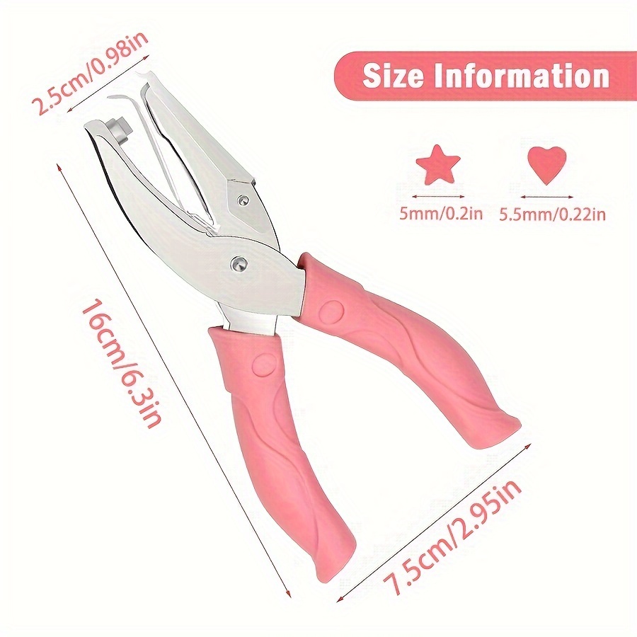Ergonomic Singlehole Punch Sturdy Metal Paper Cutter For Crafts Tags - 2