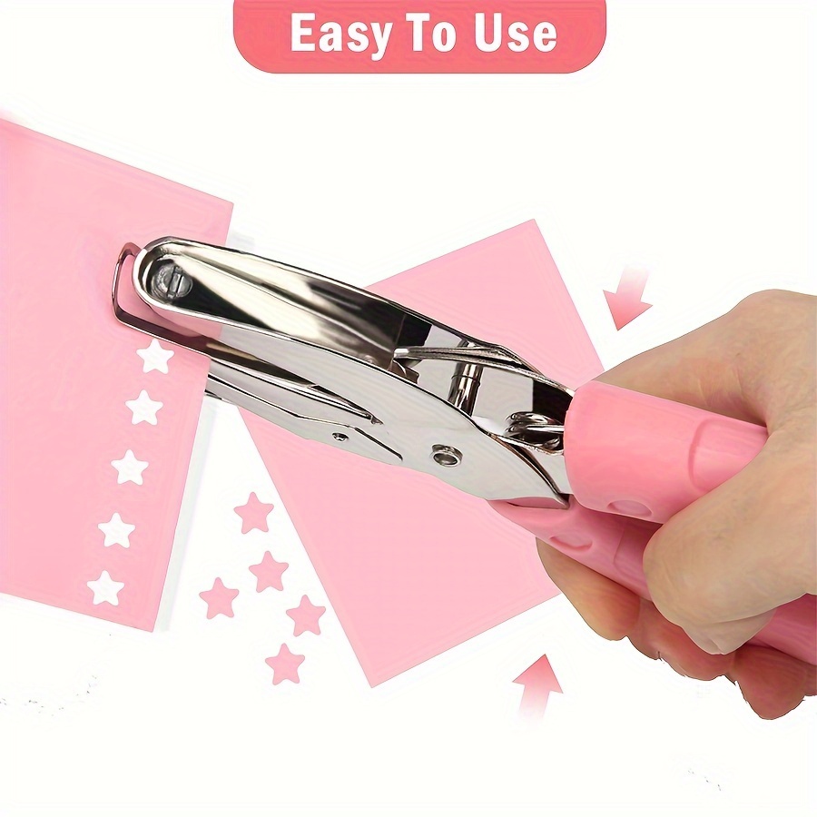Ergonomic Singlehole Punch Sturdy Metal Paper Cutter For Crafts Tags - 3