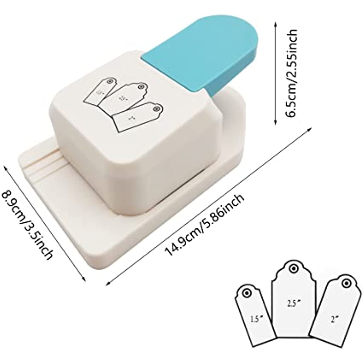 Multisize Gift Tag Punches 15225 Inch For Diy Crafting - 4