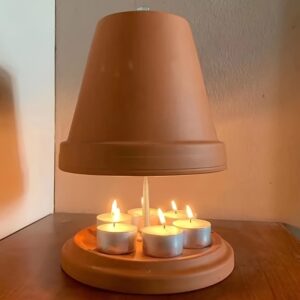 Ecofriendly Terracotta Tea Light Radiator Kit Cozy Safe Energyefficient ...