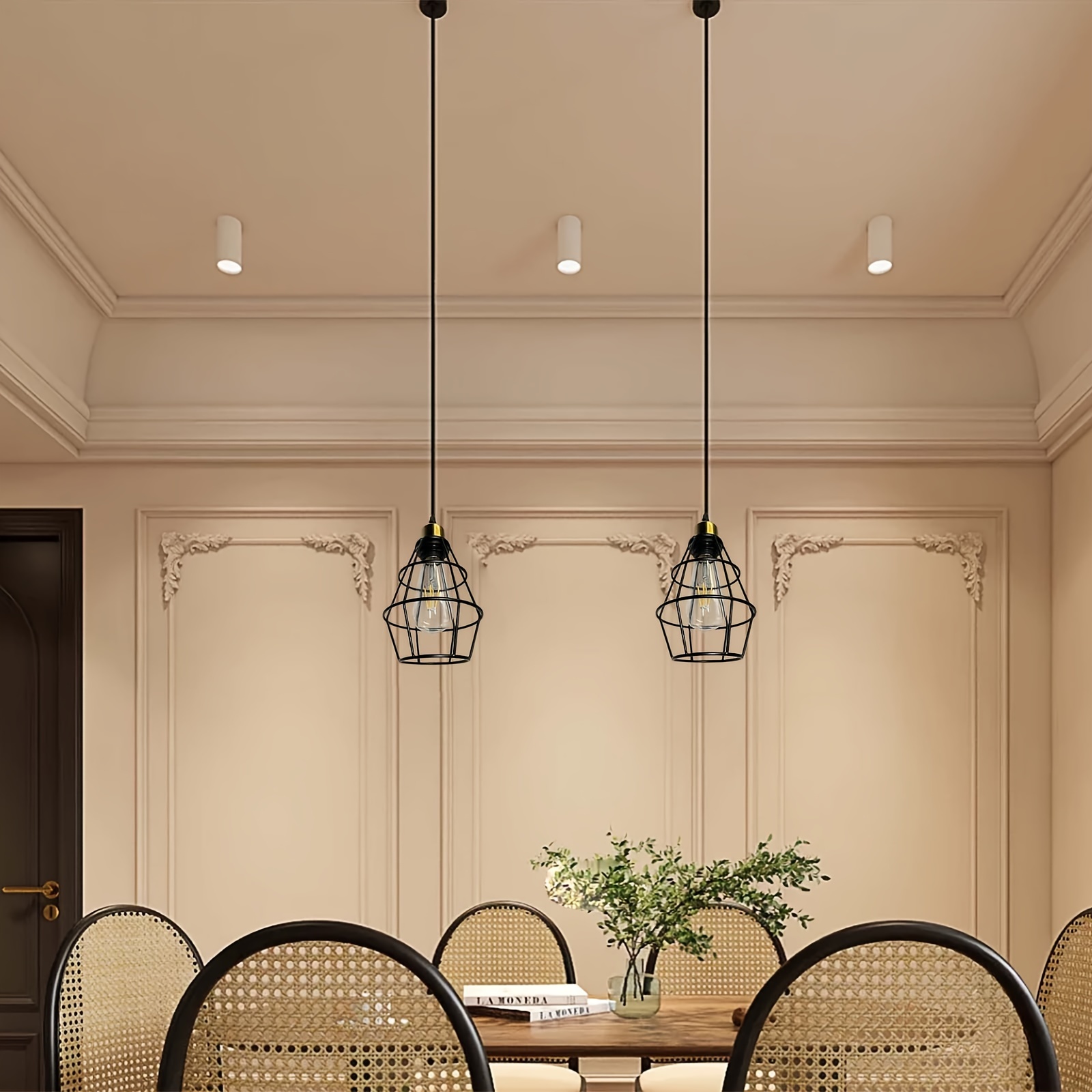 Vintage Industrial Rustic Adjustable Metal Lampshade Easy Install Farmhouse Decor - 2