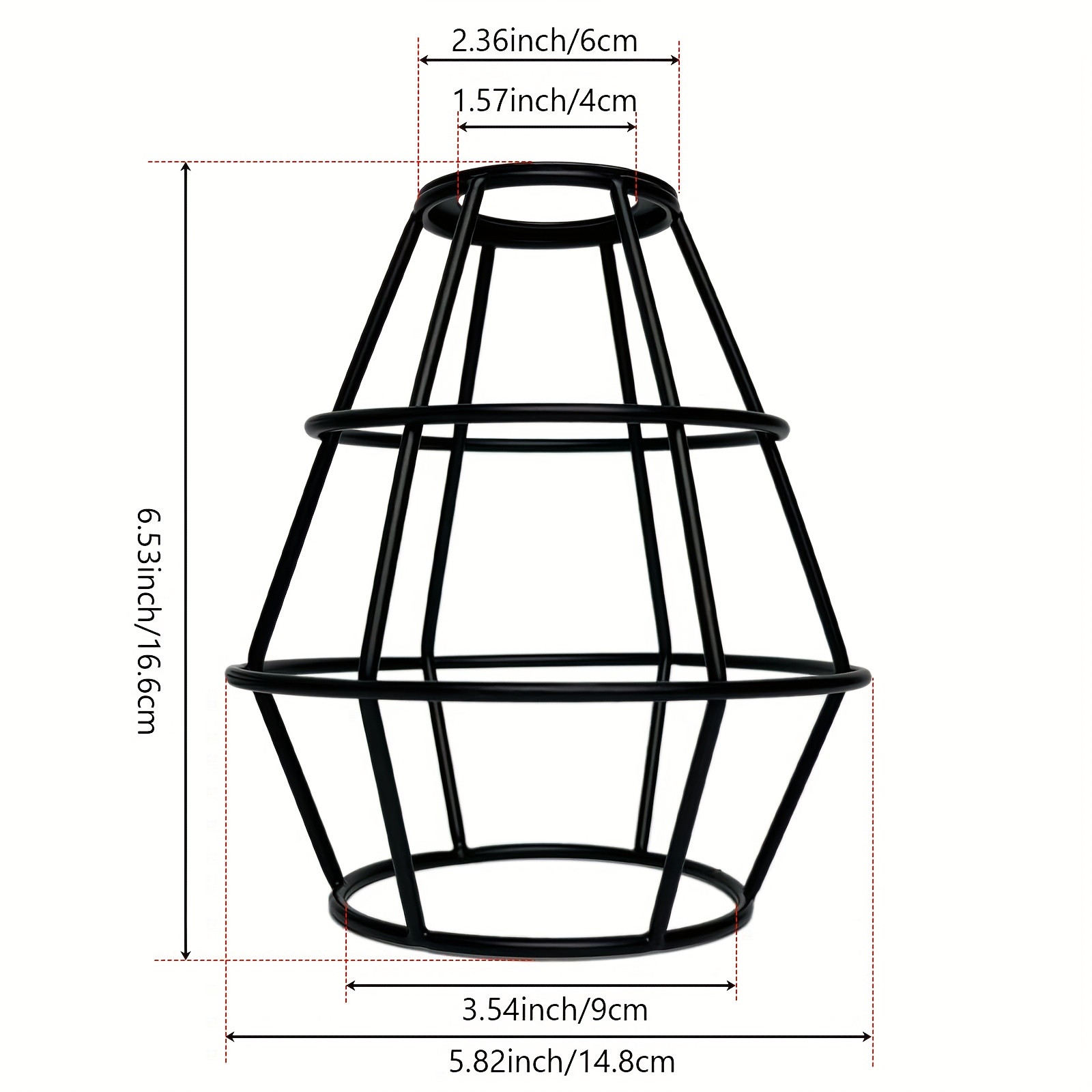 Vintage Industrial Rustic Adjustable Metal Lampshade Easy Install Farmhouse Decor - 3