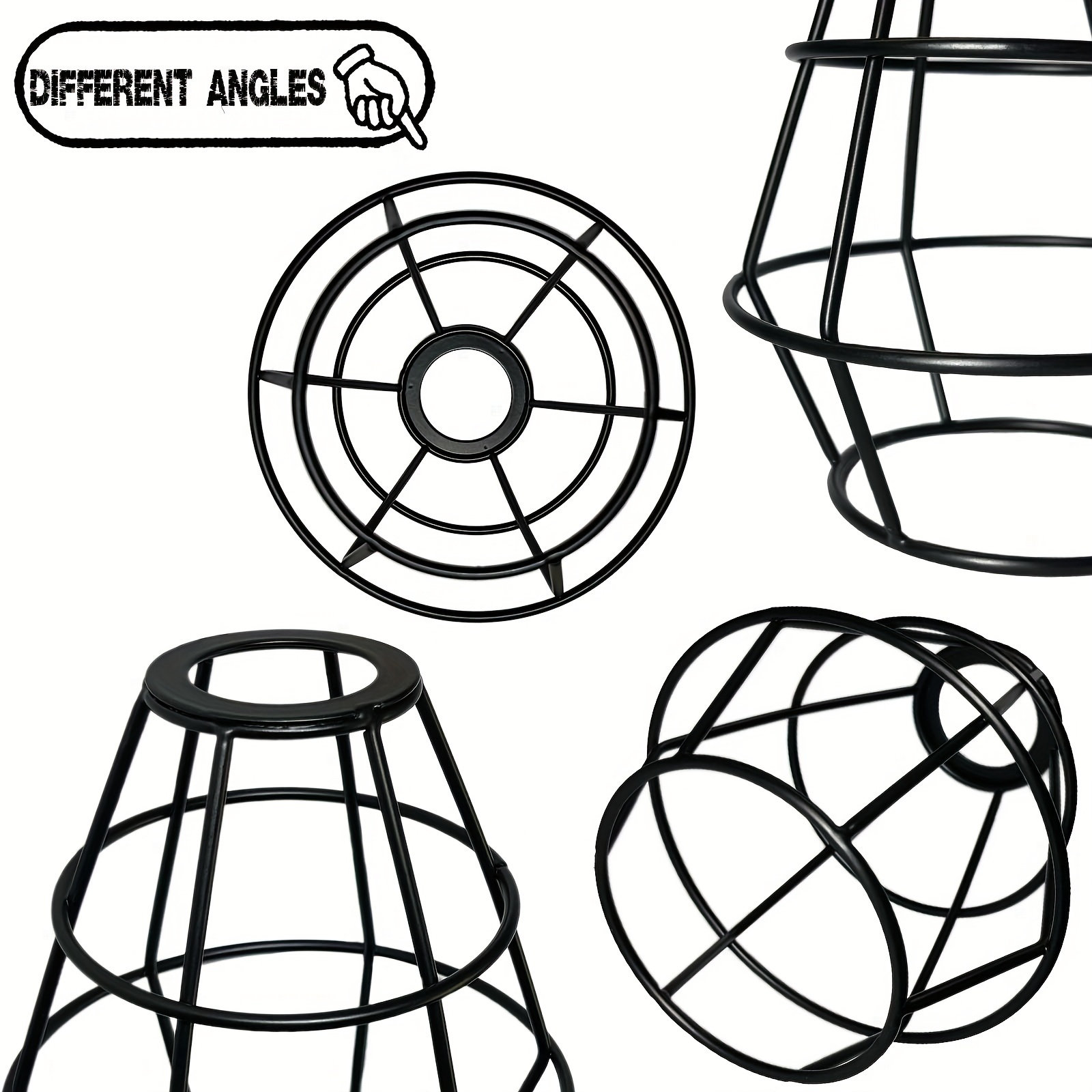 Vintage Industrial Rustic Adjustable Metal Lampshade Easy Install Farmhouse Decor - 4