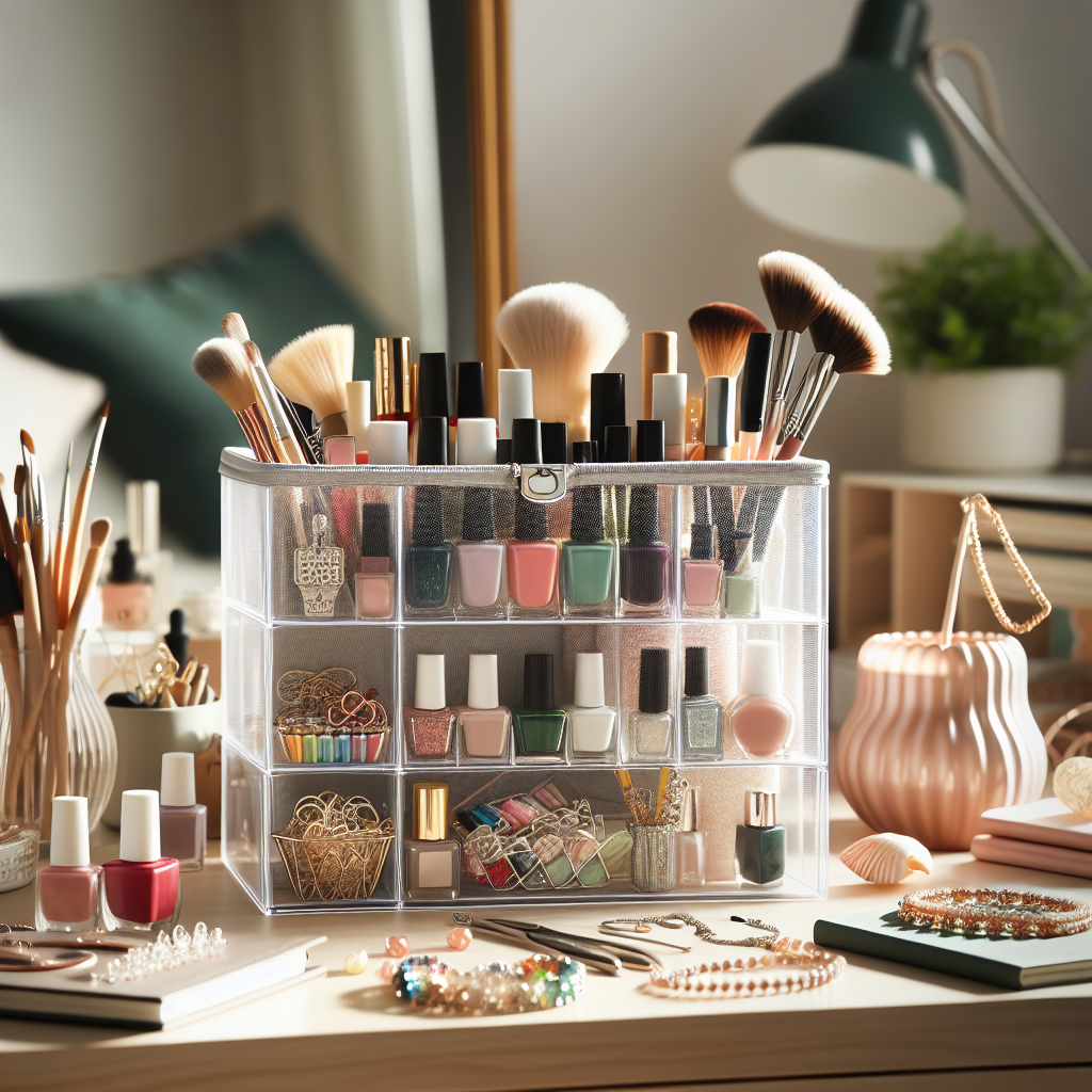 Creating a Stylish Workspace with Versatile Storage Solutions for Organizing Nail and Jewelry Essentials  