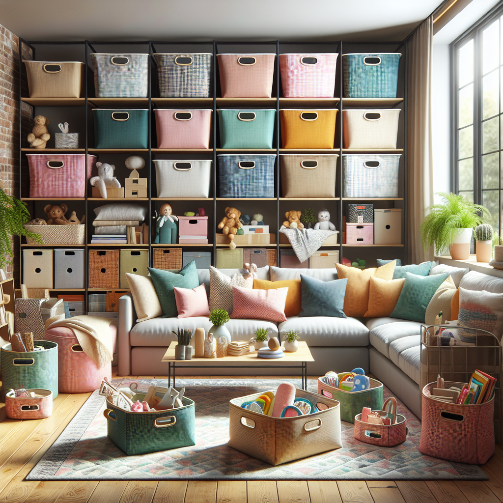Maximize Your Living Areas with Space-Saving Fabric Baskets for Decluttering  