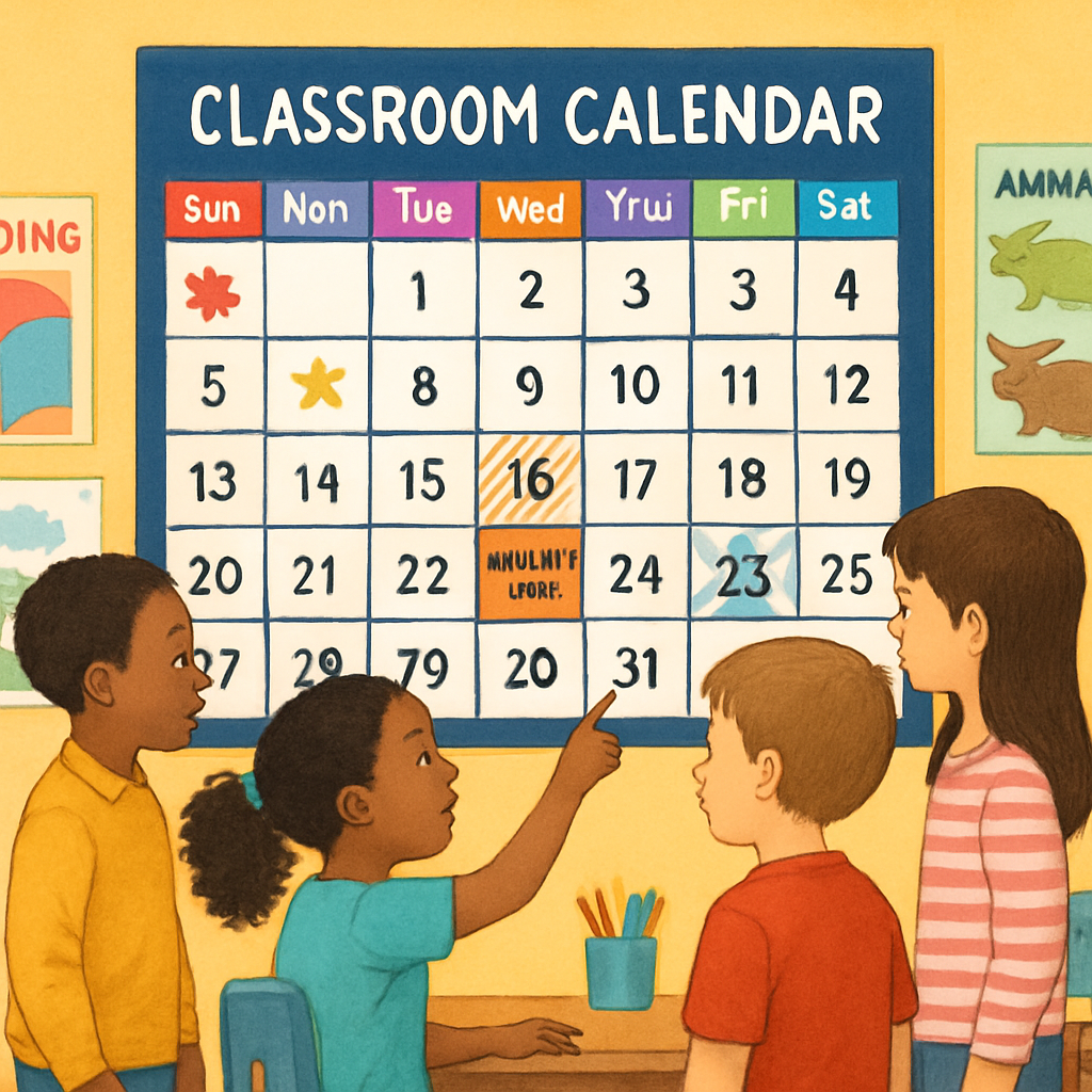 The Importance Of Organizing Important Educational Dates With A Classroom Calendar Set  