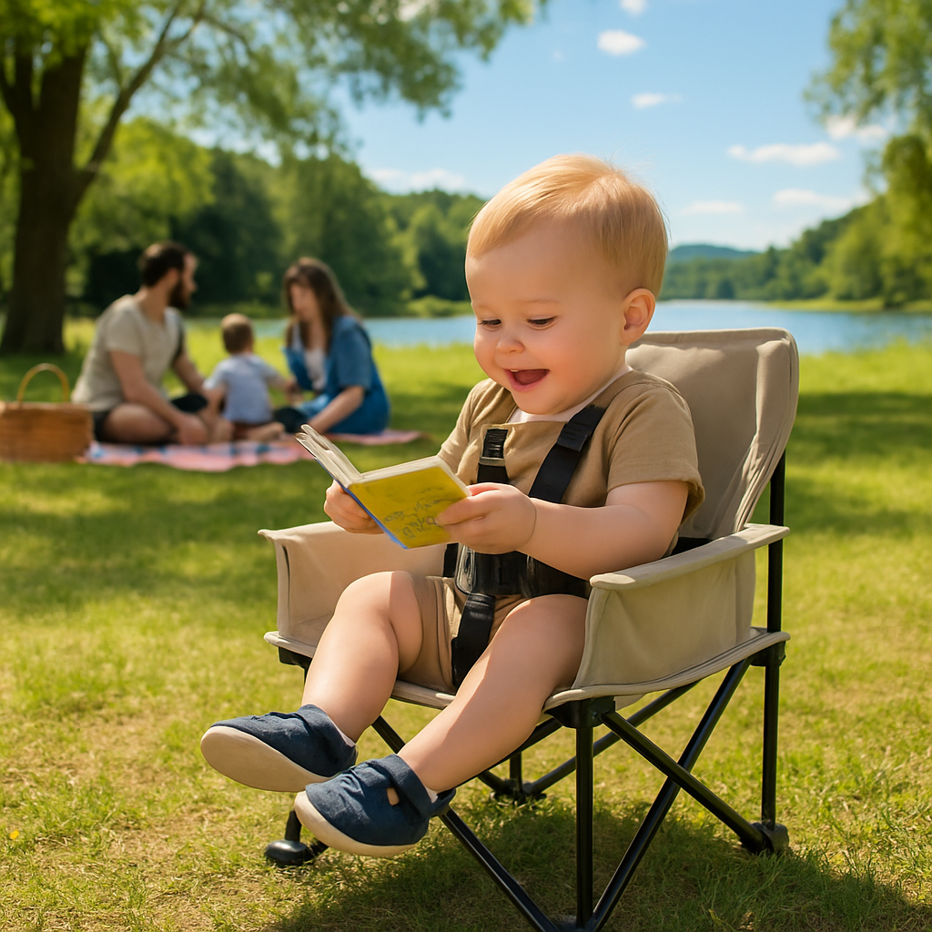 Lightweight Baby Chair with Safety Belt: The Perfect Companion for Outdoor Activities  