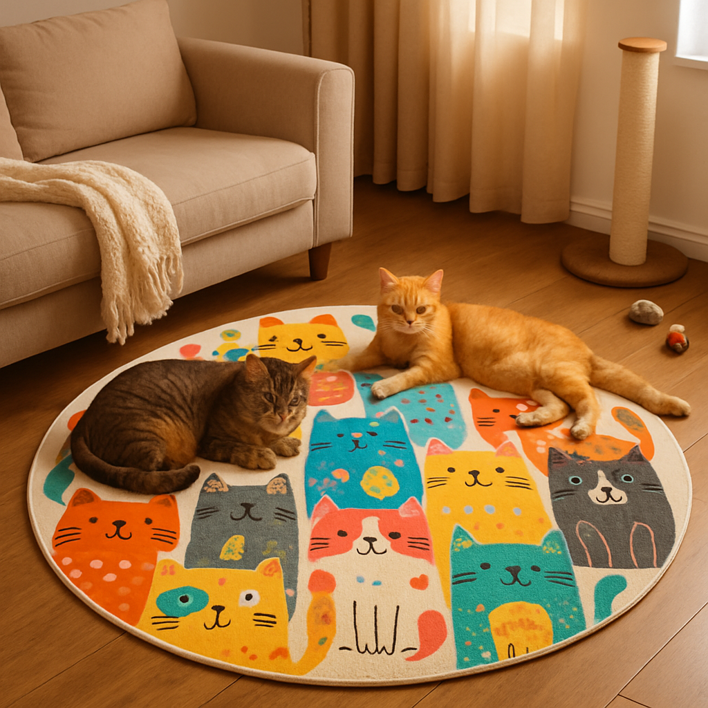 Ensuring Safety: The Importance of Antislip Round Rugs for Cat Lovers  
