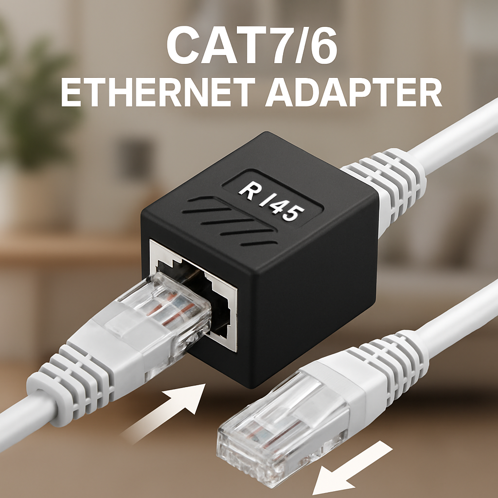 How to Extend Network Connection with RJ45 Cat76 Ethernet Adapter  