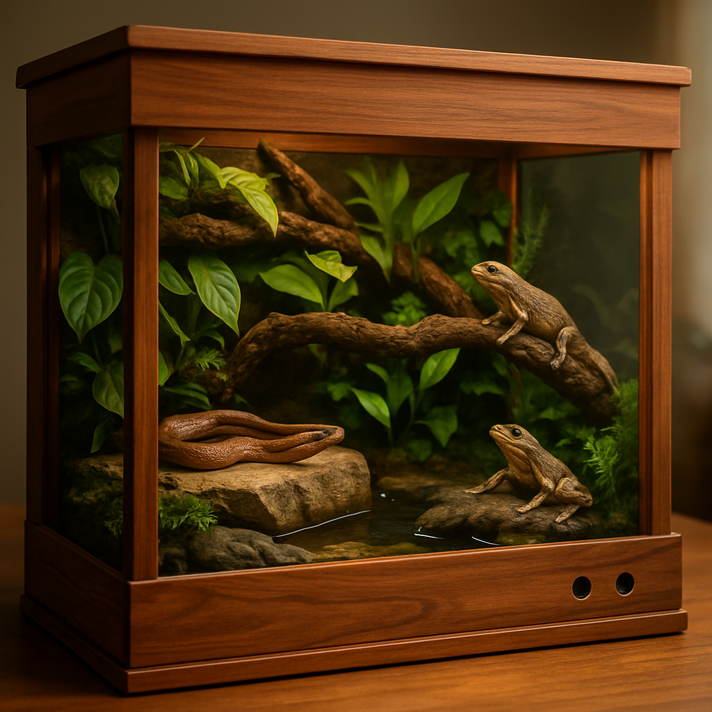 Understanding the Benefits of Using a Wooden Terrarium for Amphibians and Reptiles  
