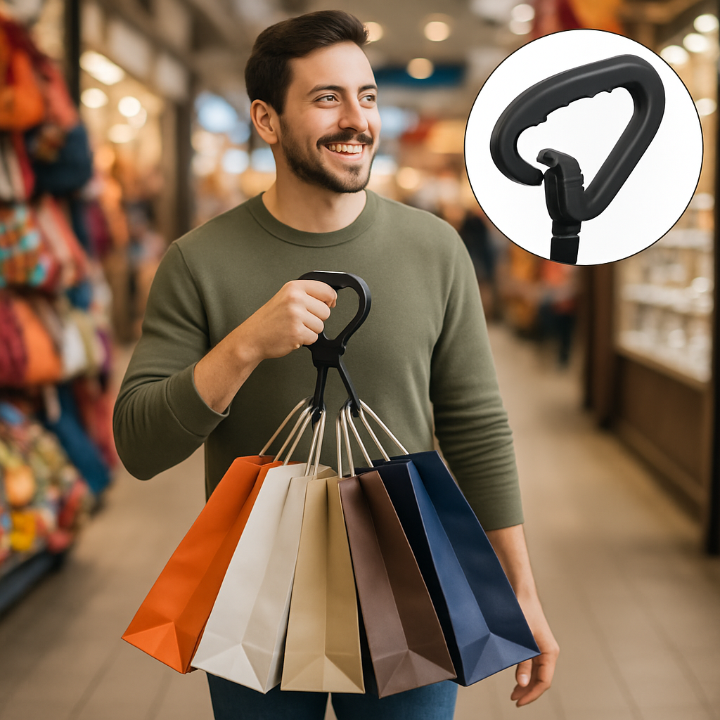 Organizational Advantages: Reducing Hand Strain with a Portable Bag Holder  